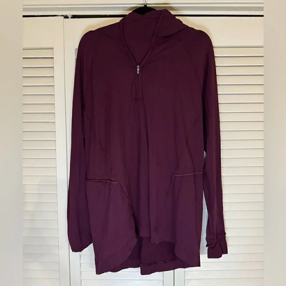 Women’s Lululemon 1/4 Zip Hooded Jacket Sz 14